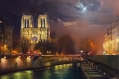 Notre Dame de Paris at Night
