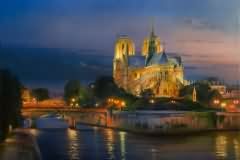 Notre Dame de Paris at Night