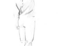 pencil on paper, 8.27"h x11.69"w (210x297mm), 1984