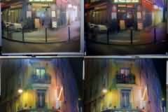 Illuminated Bistro Saint Andre, Paris (stages)