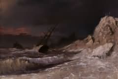 Sea after storm
