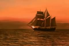 Seascape sunset